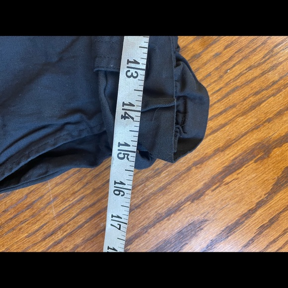 Black summer pinup waist tie paper bag shorts retro large l goth rockabilly - Picture 6 of 9